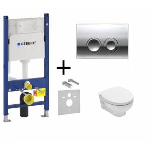 Комплект безободкового унитаз Hatria Erika и инсталляция Geberit